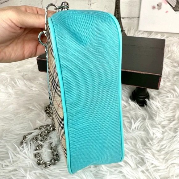Burberry mini canvas crossbody bag with chain - Picture 3 of 16
